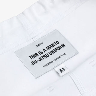 BJJ Gi Manto Base 3.0 Branco-Combat Arena
