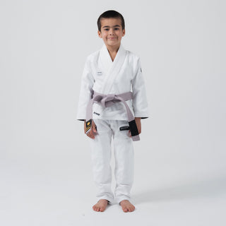 BJJ Gi criança Kingz Kore V2 IBJJF Branco 