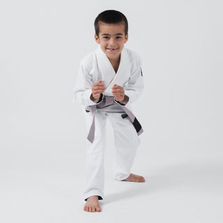 BJJ Gi criança Kingz Kore V2 IBJJF Branco 