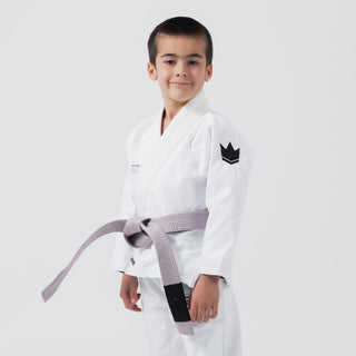 BJJ Gi criança Kingz Kore V2 IBJJF Branco 
