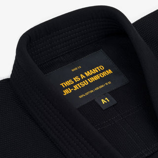BJJ Gi Manto Base 3.0 Preto-laranja 
