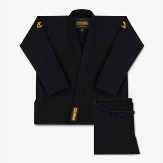 BJJ Gi Manto Base 3.0 Preto-laranja 