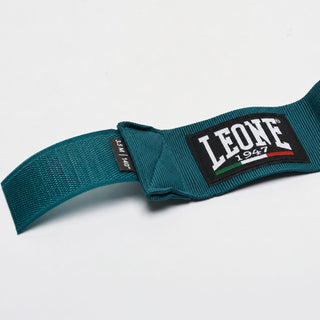 Ligaduras de boxe Leone AB705 Verde petróleo 3,5 m