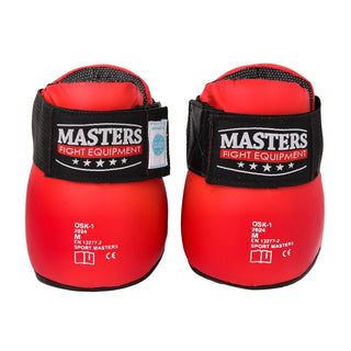 Protetores de Pés Ponto Fighting Mestres WAKO Vermelho 