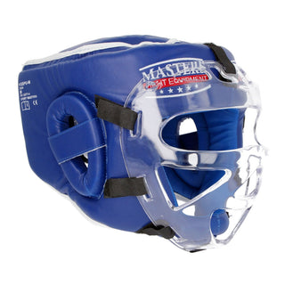 Capacete com viseira Masters WAKO Azul 