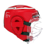 Capacete com viseira Masters WAKO Vermelho 