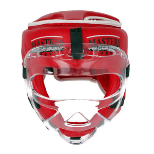 Capacete com viseira Masters WAKO Vermelho 