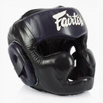 Capacete Fairtex Diagonal Vision Sparring HG13 Preto-azul 
