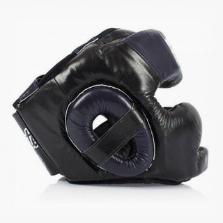 Capacete Fairtex Diagonal Vision Sparring HG13 Preto-azul 