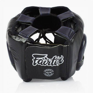Capacete Fairtex Diagonal Vision Sparring HG13 Preto-azul 