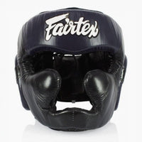 Capacete Fairtex Diagonal Vision Sparring HG13 Preto-azul 