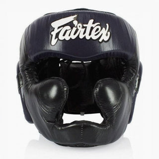 Capacete Fairtex Diagonal Vision Sparring HG13 Preto-azul 