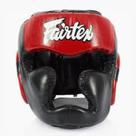 Capacete Fairtex Diagonal Vision Sparring HG13 Preto-vermelho 