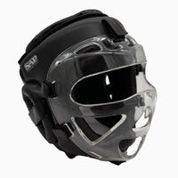 Capacete SAP Combat WAKO Preto com viseira-Combat Arena