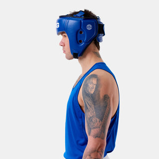 Capacete Sting Competition Aprovado World Boxing Azul 