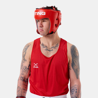 Capacete Sting Competition Aprovado World Boxing Vermelho 