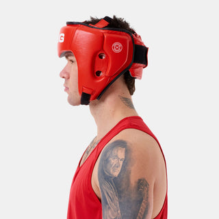 Capacete Sting Competition Aprovado World Boxing Vermelho 