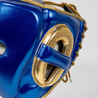 Capacete Adidas Pro Azul-ouro 