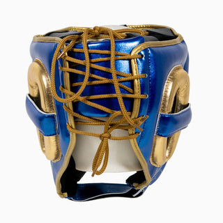 Capacete Adidas Pro Azul-ouro 