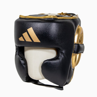 Capacete Adidas Pro Preto-ouro 