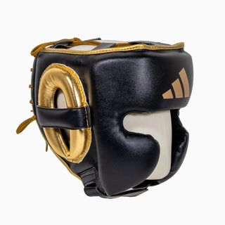 Capacete Adidas Pro Preto-ouro 