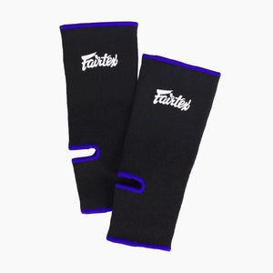 Tornozeleira Fairtex AS1 Preto-azul-Combat Arena
