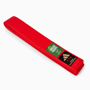 Cinto Adidas Elite WKF Vermelho com Kanji 