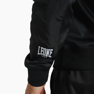 Camisola Leone Logo Wacs com capuz ABX127 Preto 