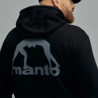 Felpa Manto Peaceful Violence con cappuccio Nero-Combat Arena