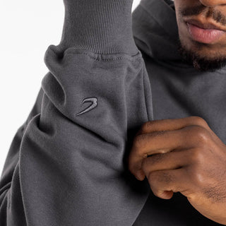 Sweatshirt Boxraw We Don't Play Boxing oversize com capuz Cinza-rosa 