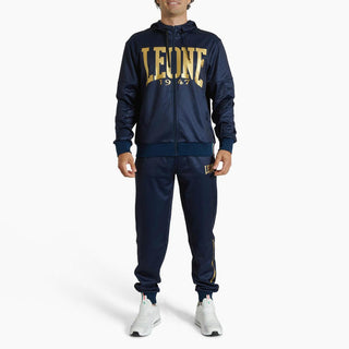 Sweatshirt Leone DNA com capuz ABX721 Azul 