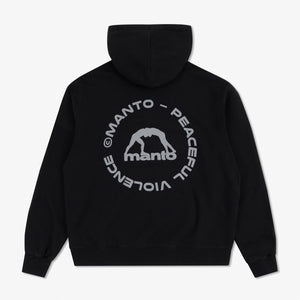 Camisola Manto Label 25 Oversize com capuz Preto 