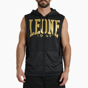 Colete sem mangas com capuz Leone DNA ABX720 Preto 