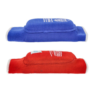 Cotoveleiras elásticas reversíveis Masters WAKO vermelho azul 