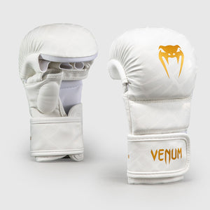 Luvas MMA Venum Contender 1.5 XT 3D Branco-dourado-Combat Arena