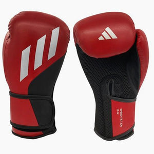 Luvas de Boxe Adidas Speed Tilt 200 WAKO 10 Oz Vermelho-preto-prata 