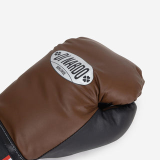 Luvas de Boxe Di Nardo com Atacadores 12 Oz Castanho-preto-Combat Arena