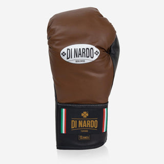 Luvas de Boxe Di Nardo com Atacadores 12 Oz Castanho-preto-Combat Arena