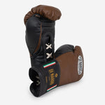 Luvas de Boxe Di Nardo com Atacadores 12 Oz Castanho-preto-Combat Arena