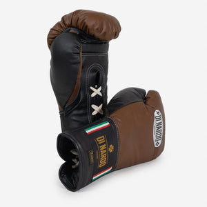 Luvas de Boxe Di Nardo com Atacadores 12 Oz Castanho-preto-Combat Arena