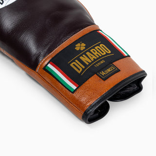 Luvas de Boxe Di Nardo com Atacadores 14 Oz Borgonha-conhaque-Combat Arena