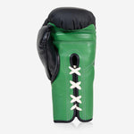 Guantoni Di Nardo con lacci 14 Oz Nero-verde-Combat Arena
