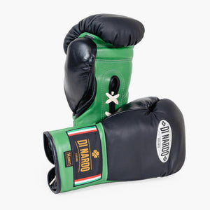 Luvas de Boxe Di Nardo com Atacadores 14 Oz Preto-verde-Combat Arena