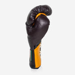 Luvas de Boxe Di Nardo com Atacadores 16 Oz Borgonha-amarelo-Combat Arena