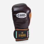 Luvas de Boxe Di Nardo com Velcro 12 Oz Borgonha-conhaque-vintage-Combat Arena