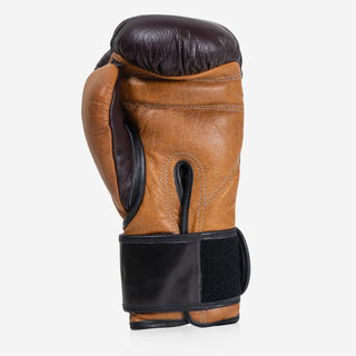 Luvas de Boxe Di Nardo com Velcro 12 Oz Borgonha-conhaque-vintage-Combat Arena