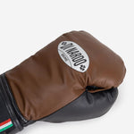Luvas de Boxe Di Nardo com Velcro 12 Oz Castanho-preto 