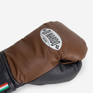 Luvas de Boxe Di Nardo com Velcro 12 Oz Castanho-preto 