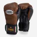 Luvas de Boxe Di Nardo com Velcro 12 Oz Castanho-preto 