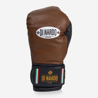 Luvas de Boxe Di Nardo com Velcro 12 Oz Castanho-preto 